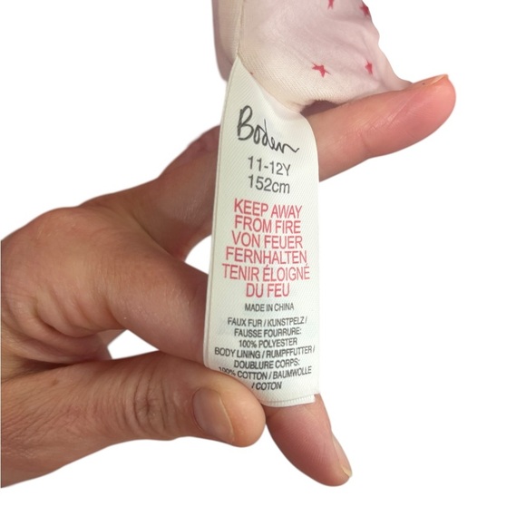 Boden Mini Boden Faux Fur Color Block Two Toned Jacket 11-12 years - Picture 5 of 7